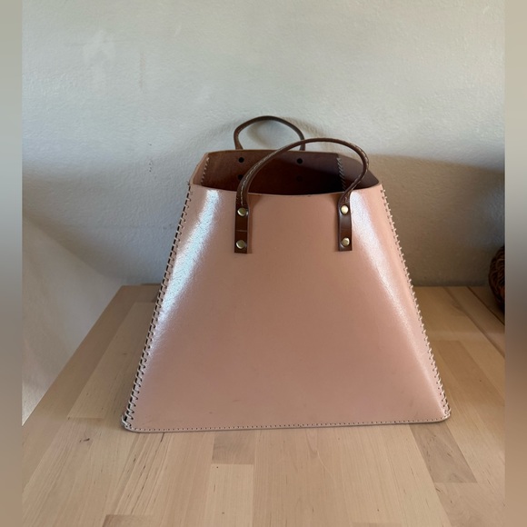 Anthropologie Flynn leather basket - Picture 3 of 8